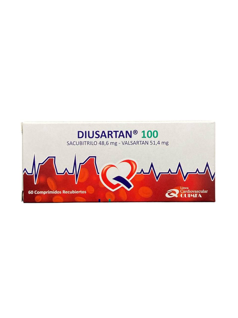 Diusartan Sacubitrilo + Valsartan 100 mg