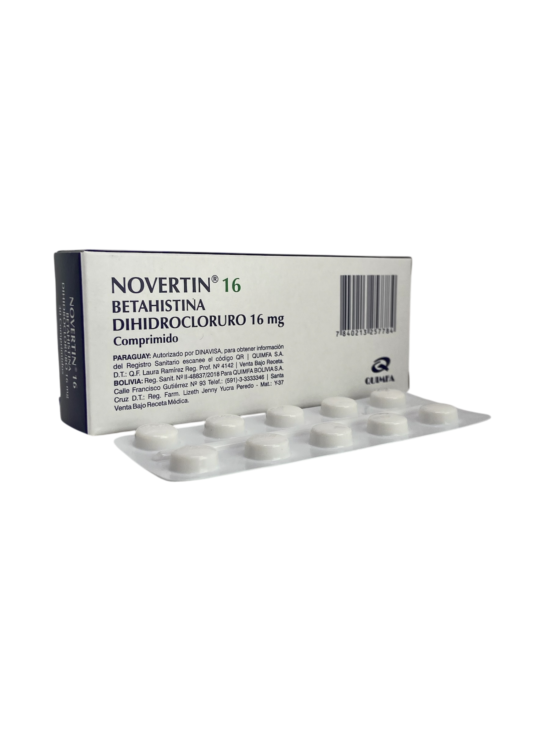 Novertin  Betahistina 16 mg